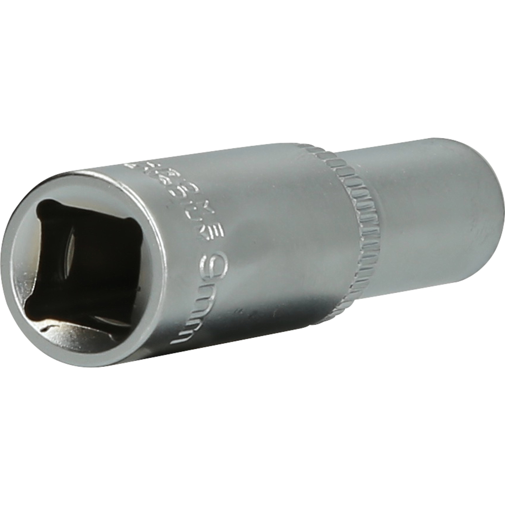 3/8" Sechskant-Stecknuss, lange Ausführung, 9 mm