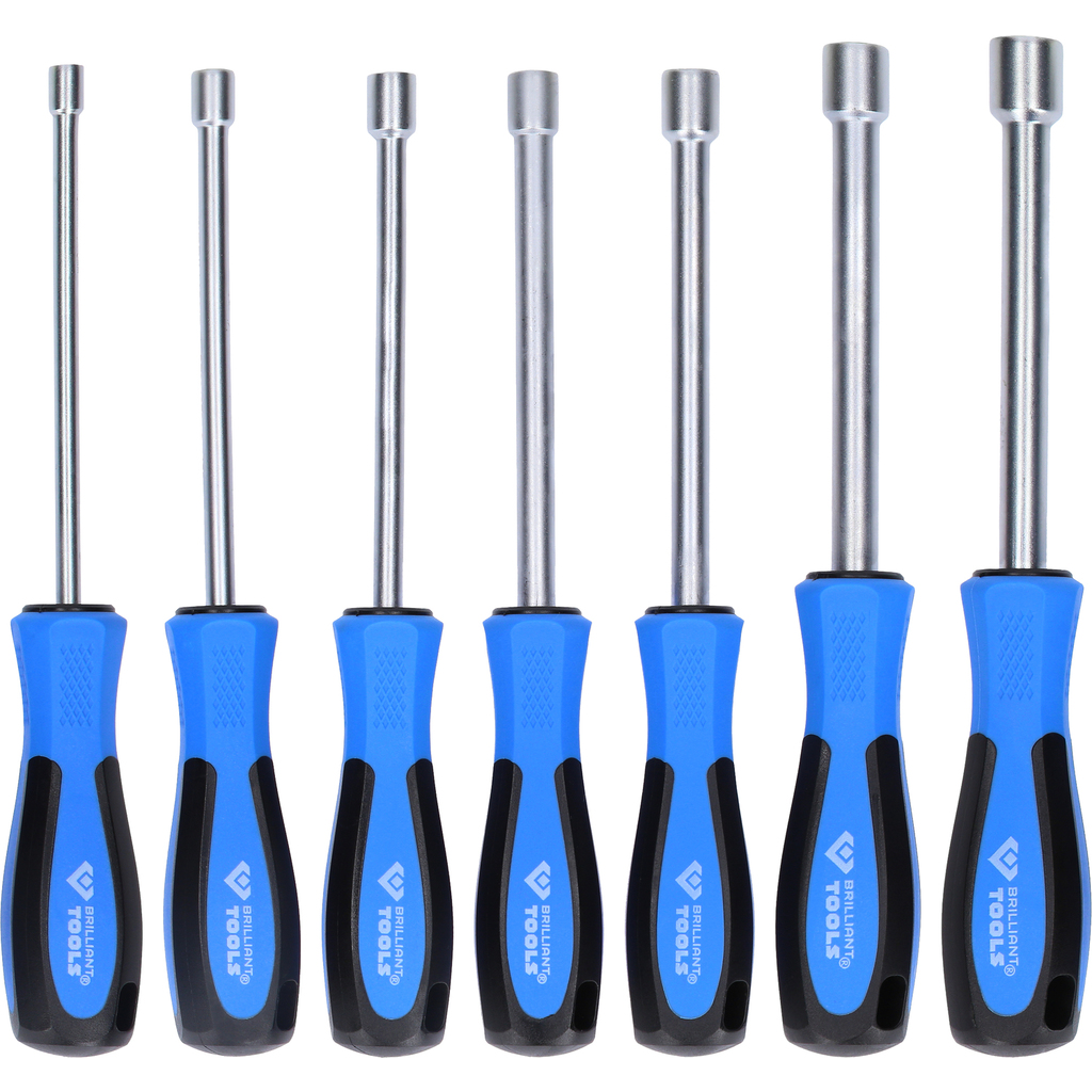 Jeu de tournevis à douilles, 7 pcs, 5 - 12 mm