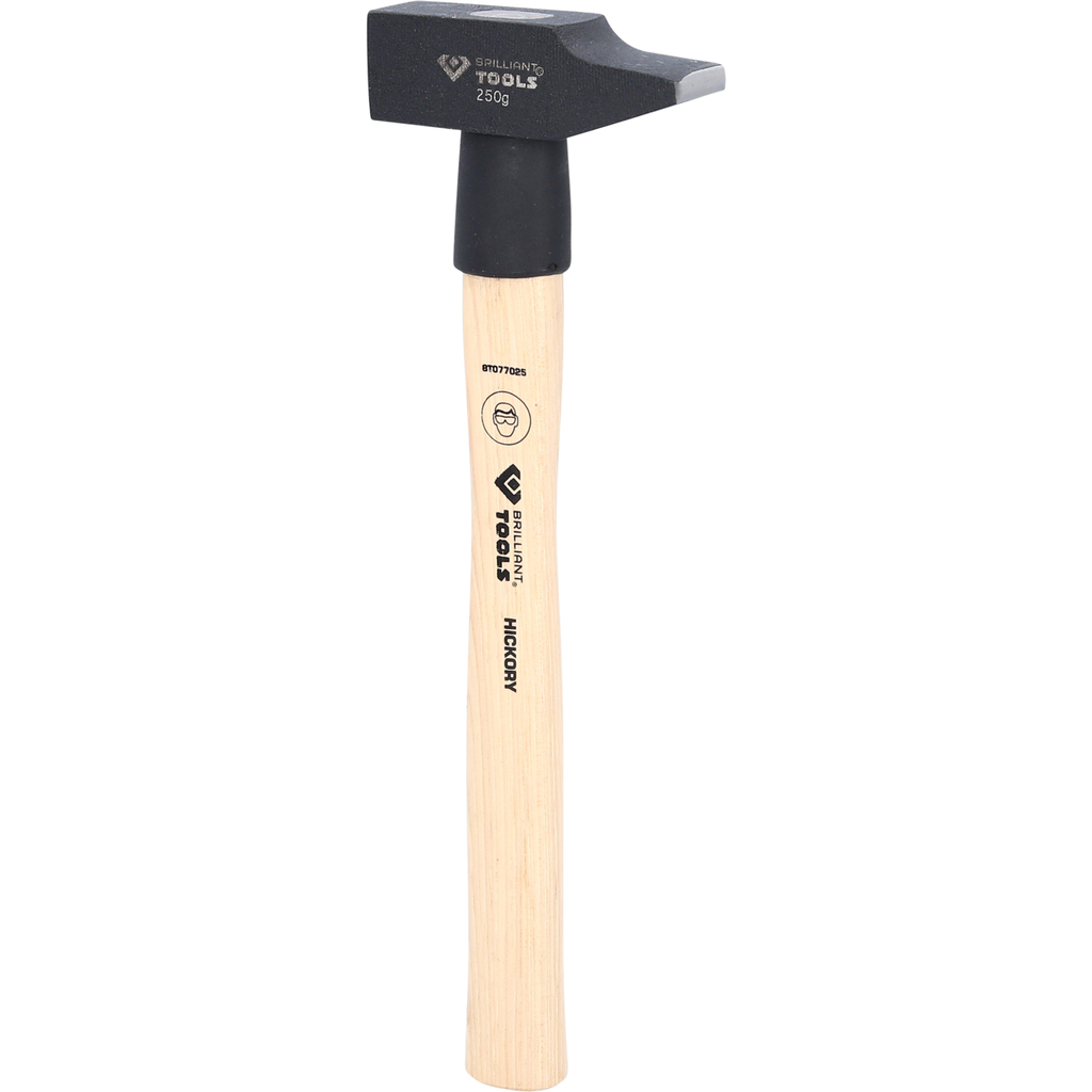 Schlosserhammer mit Hickory-Stiel, französische Form
