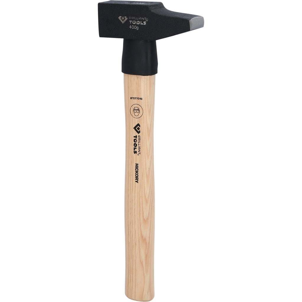 Schlosserhammer mit Hickory-Stiel, französische Form