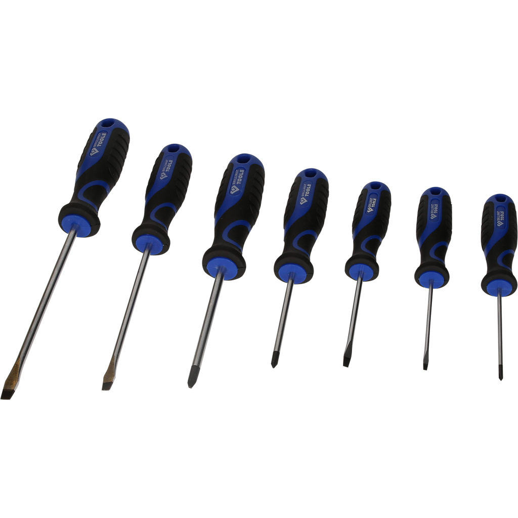 Jeu de tournevis, fente, Ph, 7 pcs
